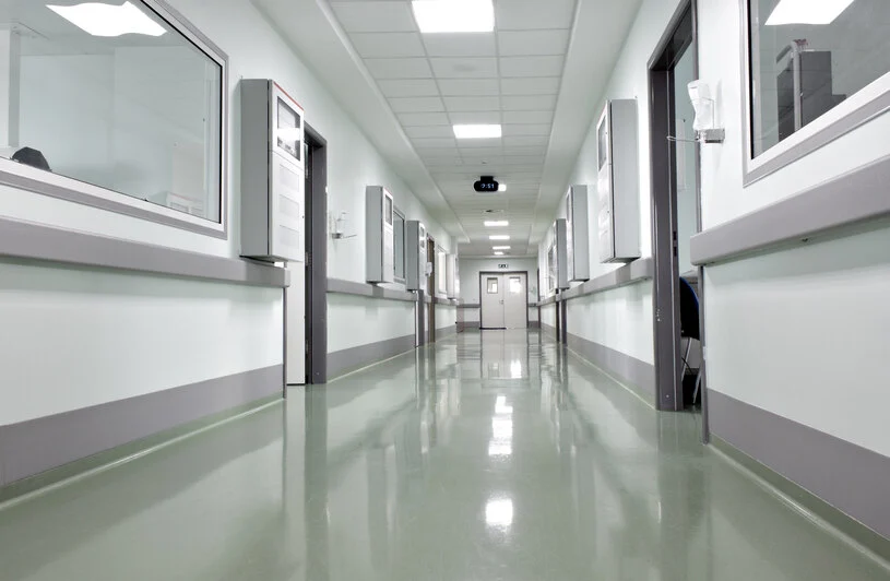 corridors and common areas in hospital